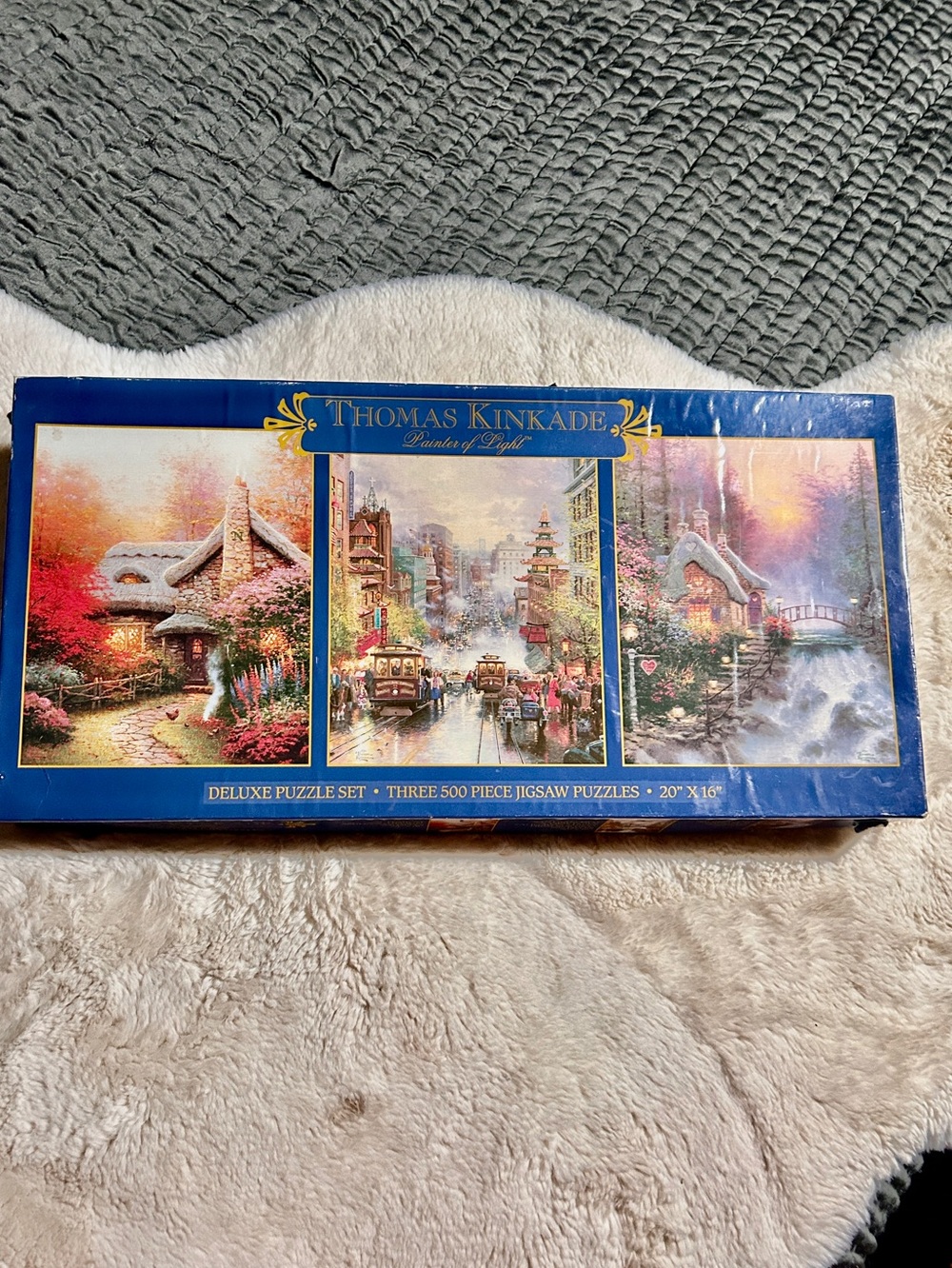 Thomas Kinkade Scenic Puzzle Set of 3 puzzles